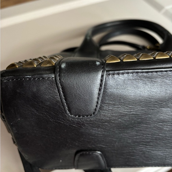 COACH Black Bleecker Mini Preston satchel/crossbody - Picture 7 of 9